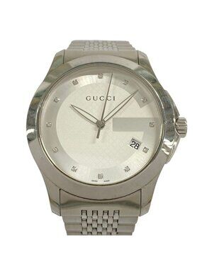 Gucci Watch Timeless 126.4 Boys Diamond Index Silver
